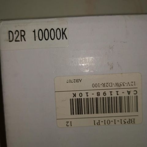 D2R 10000k. 12V.35W.