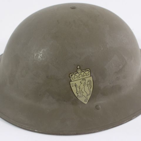 Fil:GM.034951 Hjelm Military helmet British Brodie M1916 M1941? Hæren Norwegian