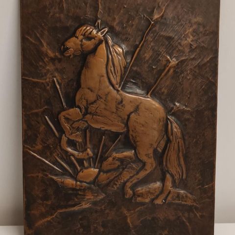 Bilde av hest i solid materiale utformet materiale