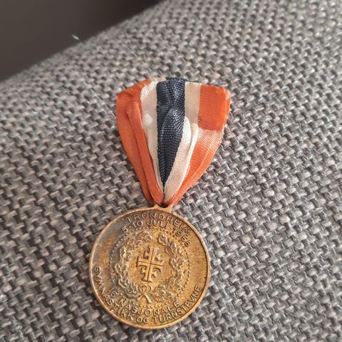 16. Nasjonale gymnastikk og turnstevne 1958 Trondheim medalje