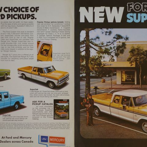 FORD Supercab mai1974 brosjyre