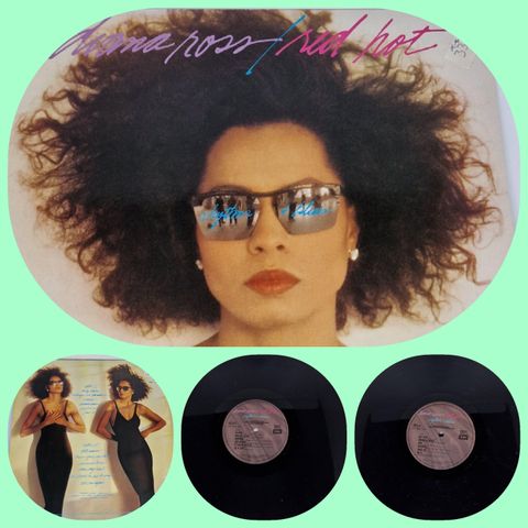 VINTAGE/RETRO LP-VINYL (ALBUM) "DIANA ROSS/RED HOT 1987"