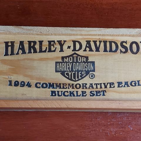 Harley-Davidson Limited Edition 1994 Commemorative Eagle Buckle Set