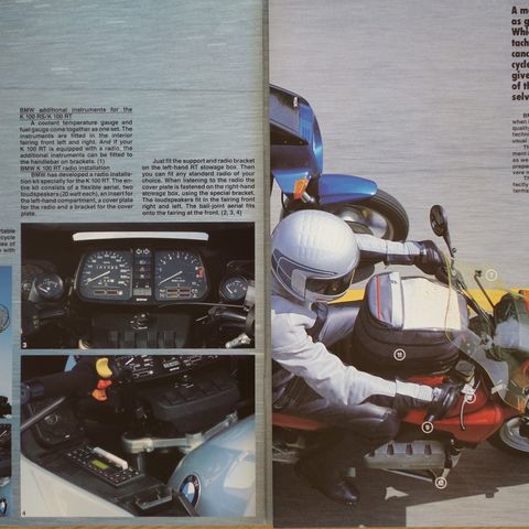 BMW MC Equipment K-series 1986 , Riders 1985