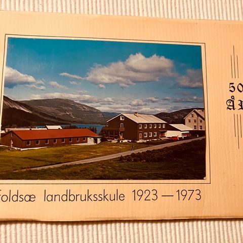 BokFrank: Foldsæ landbruksskule 50 år; 1923 - 1973