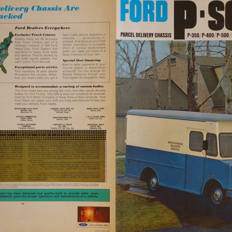 Ford P series 1968 brosjyre