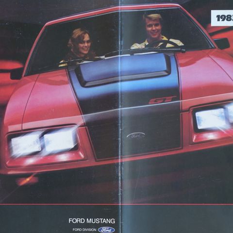 1983 Ford Mustang brosjyre