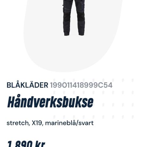 Blåkläder Håndverksbukse