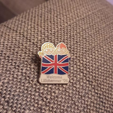 Flagg-pins Storbritannia OL-Lillehammer 1994