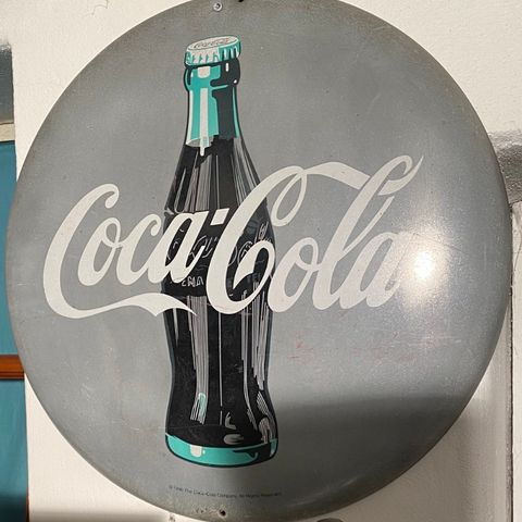 vintage/Retro Coca cola reklame skilt