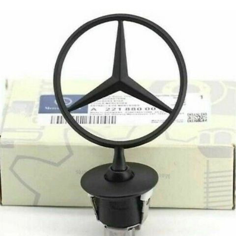 Sort panser stjerne /emblem Mercedes E-Klasse C-Klasse S-Klasse osv