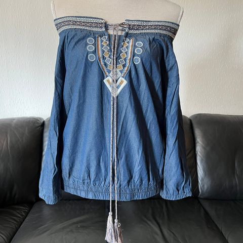 NY Denim bluse str. S