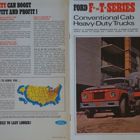 FORD F-T series 1966 brosjyre