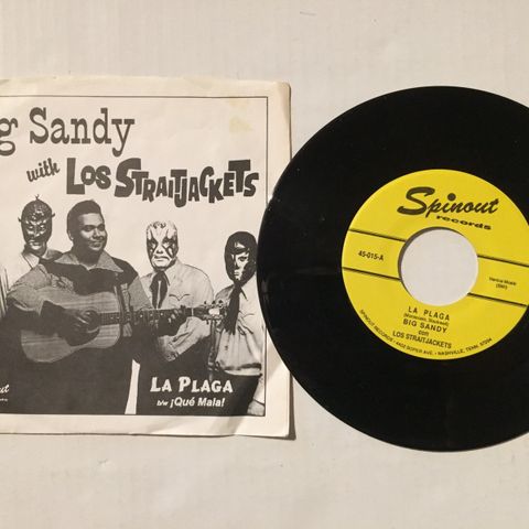 BIG SANDY WITH LOS STRAITJACKETS - LA PLAGA - 7" VINYL SINGLE