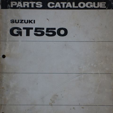 Suzuki GT550 1973 parts catalog