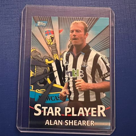 Alan Shearer Blue premier gold 2001 fotballkort