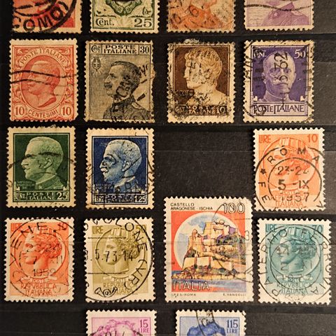 ITALIA: Gamle fine frimerker frå Italia / 1128 .x