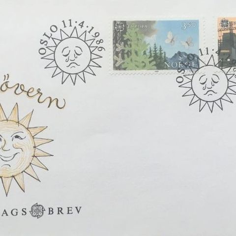 Norge 1986 FDC Europa XVIII NK 994 - 995