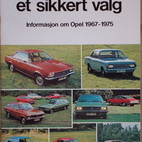 BRUKT OPEL et sikkert valg infobrosjyre fra Opel  1967