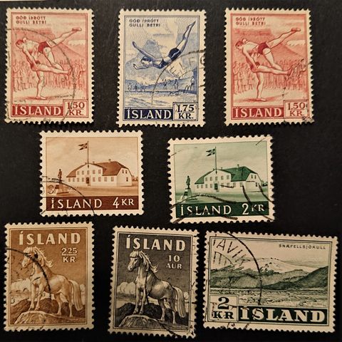 ISLAND: Stempla lot, gode merker /  Is06 x