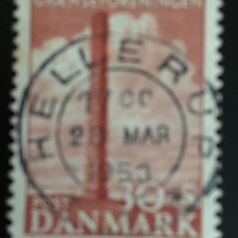 Danmark 1953 Skamlingsbanken AFA 345 Lux-stempel Hellerup