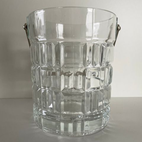 Retro Luminarc France Ice Bucket med håndtak