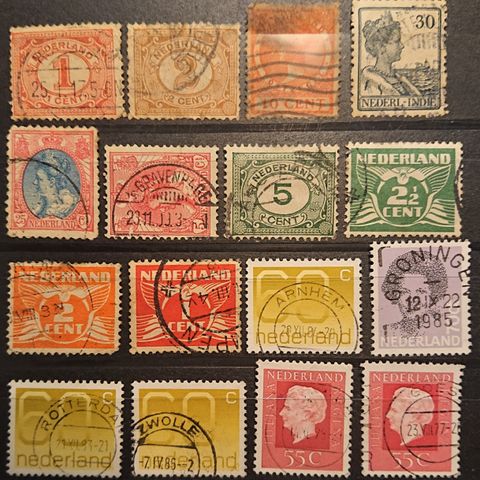 NEDERLAND: Fin lot med gamle frimerker/ 1134 x