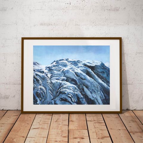Maleri, Fjell i lysefjorden, Norway, high quality limited edition print