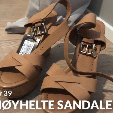 Høyhelte sandaler