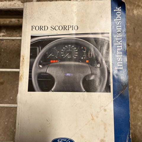 ford scorpio instruksjonsbok