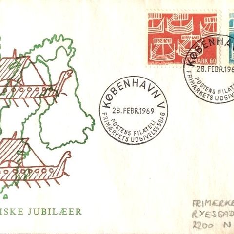 Danmark 1969 Norden FDC AFA 478 - 479