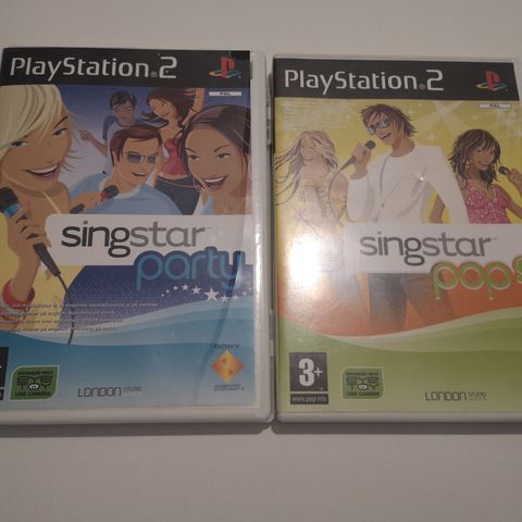 2stk Singstar spill til Playstation 2
