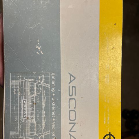Opel Ascona instruksjonsbok