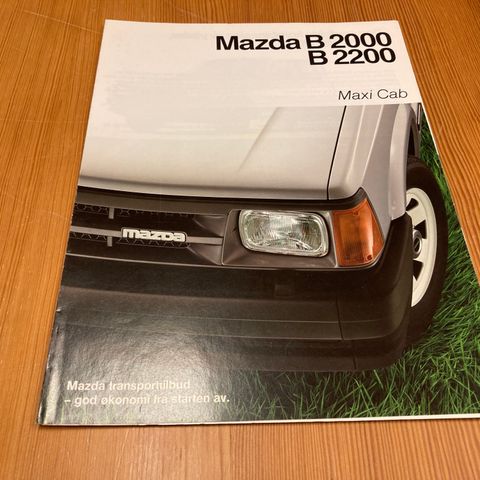 BILBROSJYRE - MAZDA B 2000/B 2200 MAXI CAB - 1988