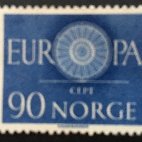 Norge 1960 Europa I NK 490 Postfrisk
