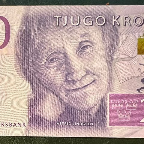 SVERIGE 20 KRONER 2014 B.   Kvalitet 0