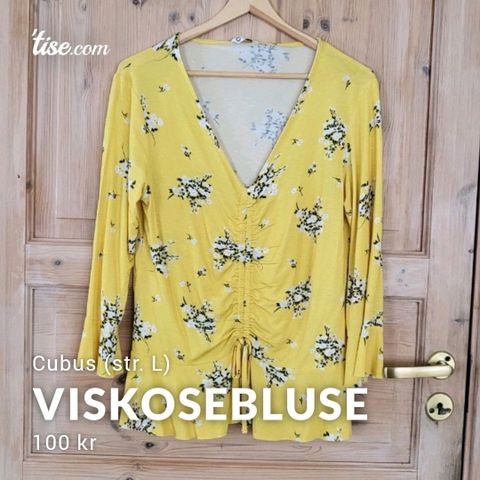 Viskosebluse fra Cubus (str. L)