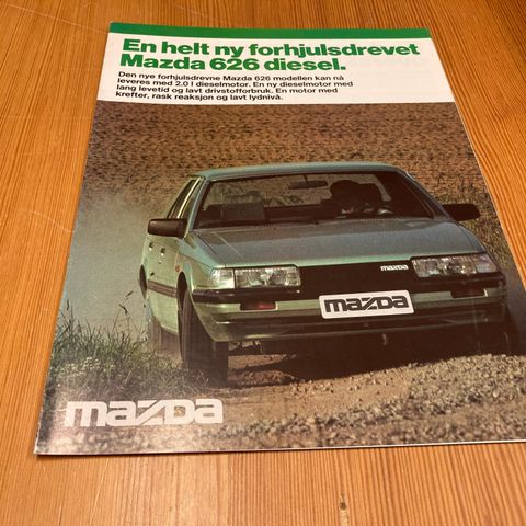 FORHJULSDREVET MAZDA 626 DIESEL - 1983