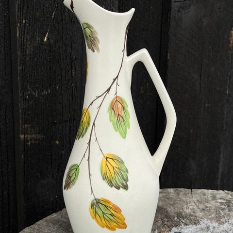 Håndmalt vintage pitcher/vase