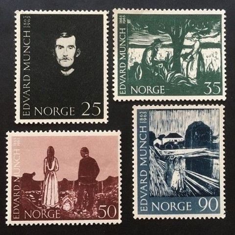 Norge 1963 Edvard Munch NK 545-548 Postfrisk