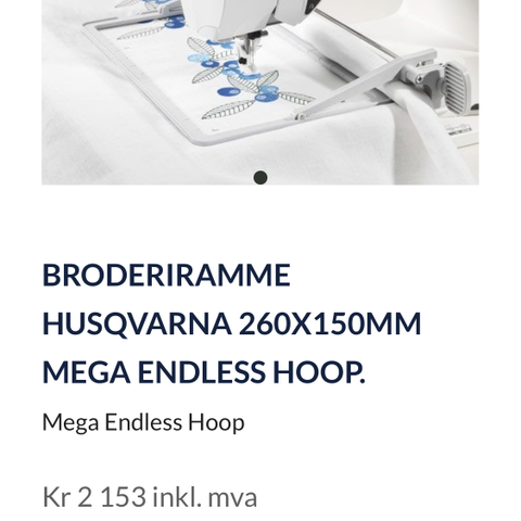 Broderiramme endless mega husqvarna