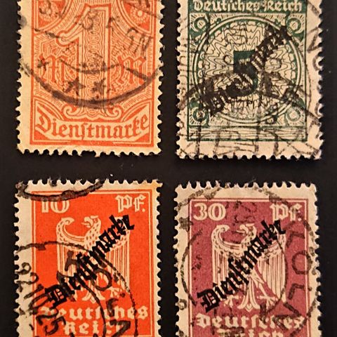 TYSKLAND: Das Reich. Lot med tenestemerker / T1-307 x