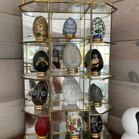 Franklin Mint egg samling fra 1980 som nytt.