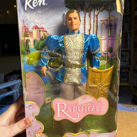 Uåpnet Barbie Rapunzel Prince Stefan dukke