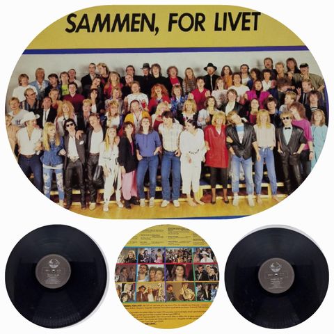 VINTAGE/RETRO LP-VINYL "SAMMEN FOR LIVET/FORENTE ARTISTET "