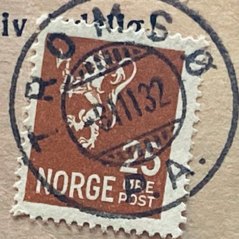 Norge 1934 Løve II NK 149 Pent stempel TROMSØ 31 11 32