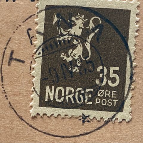 Norge 1934 Løve II NK 149 Pent stempel TANA 9 IV 35