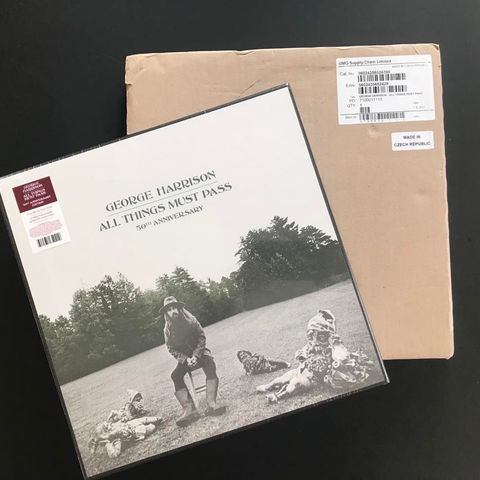 GEORGE HARRISON 3 LP Box-Set COLOR SPLATTERED VINYL - FORSEGLET UÅPNET!