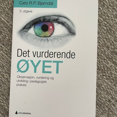 Helt ny «det vurderende øyet» selges, pensumbok