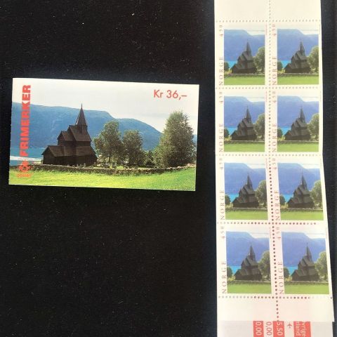 Norge 1996 Urnes stavkirke   - FH 91 -  NK 1258 8 merker a kr 4,30 Postfrisk